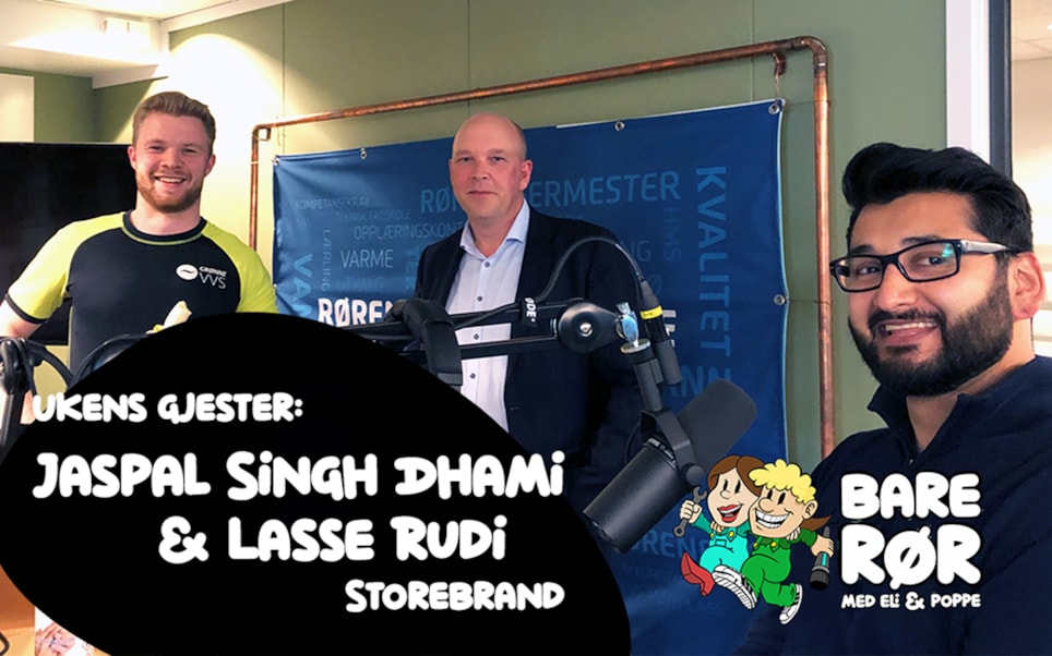 Jaspal Singh Dhami og Lasse Rudi i Storebrand 