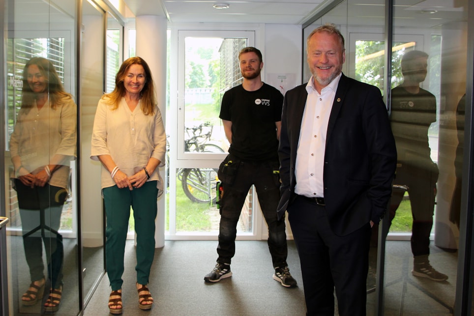 Eli Hermine Heyerdahl Eide, Severin Poppe Midteide og Raymond Johansen.